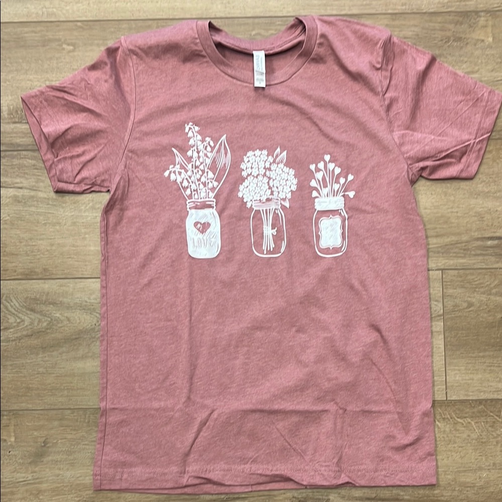 Bella Canvas Spring/summer mason jar shirt